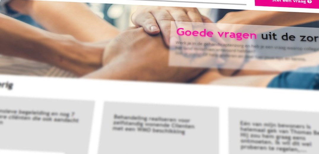 Screenshot van Kennisplein website
