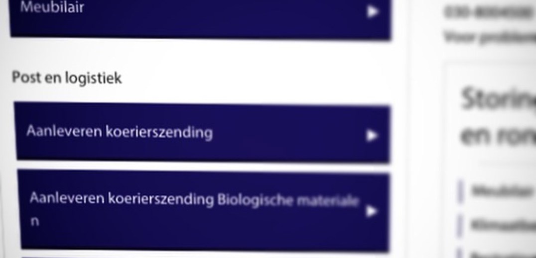Screenshot van USPB website