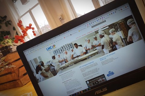 Screenshot van LMC website