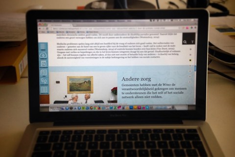 Screenshot van RVZ website