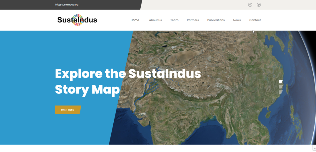 Screenshot van Sustaindus website